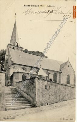Carte postale ancienne St Firmin — Vineuil-Saint-Firmin (Oise)