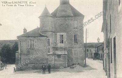 Carte postale ancienne La Ferme du Vieux Château — Ver-sur-Launette (Oise)
