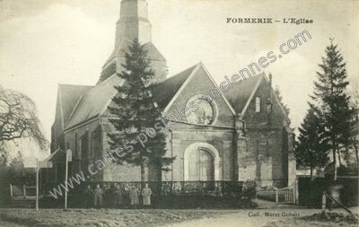 Carte postale ancienne L'Eglise — Formerie (Oise)