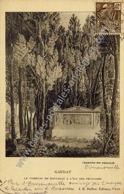 Carte postale ancienne Ermenonville — Fontaine-Chaalis (Oise)