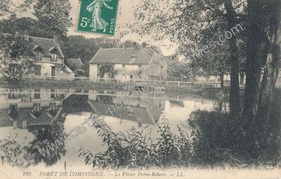 Carte postale ancienne Vivier Frere Robert — Vieux-Moulin (Oise)