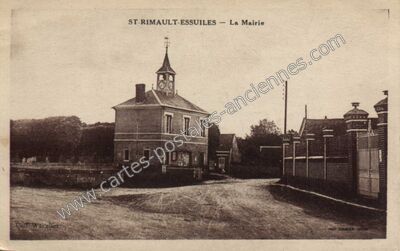 Carte postale ancienne St Rimault Essuiles — Essuiles (Oise)