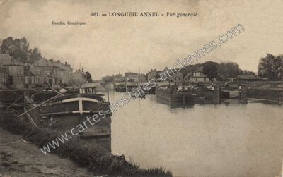 Carte postale ancienne Vue générale — Longueil-Annel (Oise)