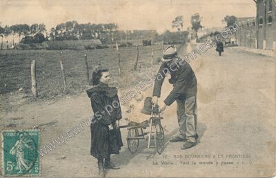 Carte postale ancienne Nos Douaniers — Non Localisée (Nord)