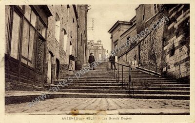 Carte postale ancienne Les Grands Degrès — Avesnes-sur-Helpe (Nord)