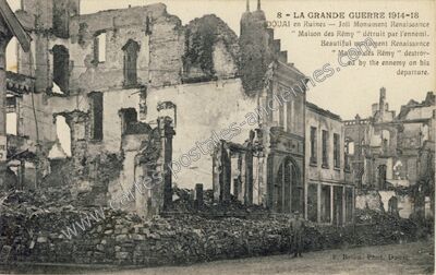 Carte postale ancienne LA GRANDE GUERRE 1914-18 — Douai (Nord)