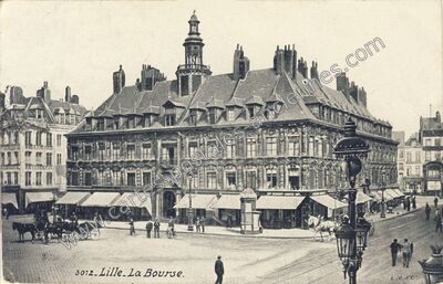 Carte postale ancienne La Bourse — Lille (Nord)