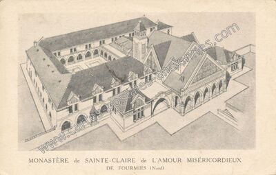 Carte postale ancienne Monastère de Sainte-Claire de l'Amour Miséricordieux — Fourmies (Nord)
