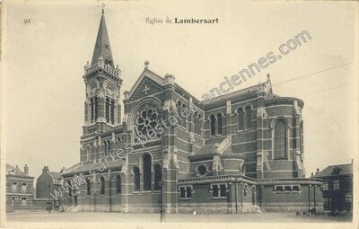 Carte postale ancienne Église — Lambersart (Nord)