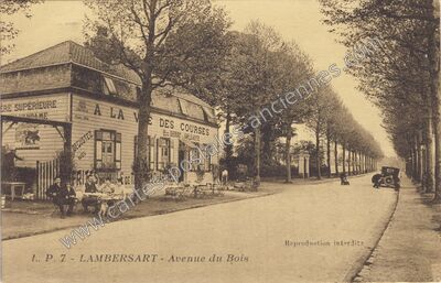 Carte postale ancienne A la Vie des Courses — Lambersart (Nord)