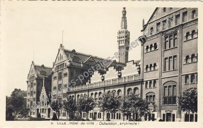 Carte postale ancienne Hôtel de Ville (Dubuisson, architecte) — Lille (Nord)
