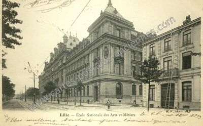 Carte postale ancienne École Nationale des Arts et Métiers — Lille (Nord)