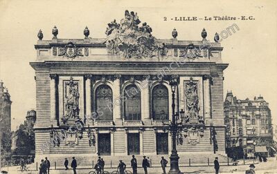 Carte postale ancienne Le Théâtre — Lille (Nord)
