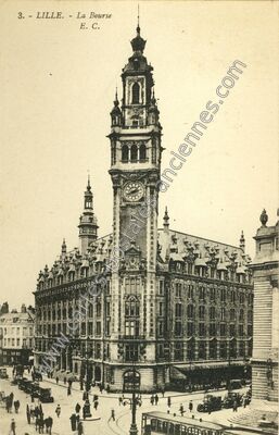 Carte postale ancienne La Bourse — Lille (Nord)