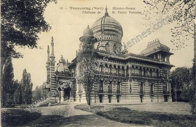 Carte postale ancienne Blanc-Seau Château de M. Victor Vaissier — Tourcoing (Nord)