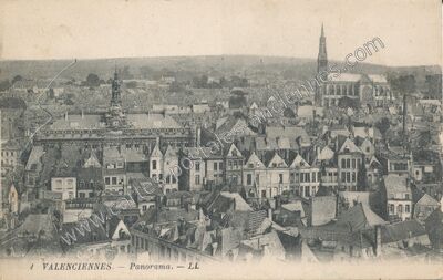 Carte postale ancienne Panorama — Valenciennes (Nord)