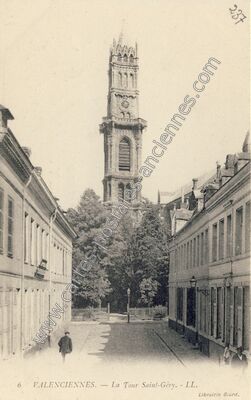 Carte postale ancienne La Tour Saint-Géry — Valenciennes (Nord)