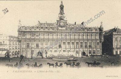 Carte postale ancienne L'Hôtel-de-Ville — Valenciennes (Nord)