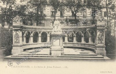Carte postale ancienne La Statue de Jeban Froissart — Valenciennes (Nord)