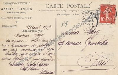 Carte postale ancienne Walincourt — Walincourt-Selvigny (Nord)