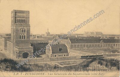 Carte postale ancienne Vue Générale du Sanatorium (côté Est) — Zuydcoote (Nord)