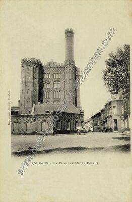 Carte postale ancienne La Filature Motte-Bossut — Roubaix (Nord)