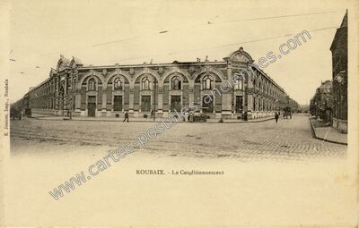 Carte postale ancienne Le Conditionnement — Roubaix (Nord)