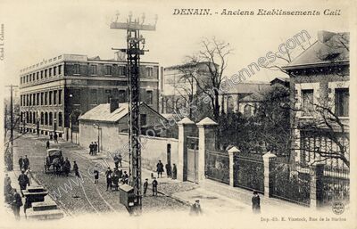 Carte postale ancienne Anciens Établissements Cail — Denain (Nord)