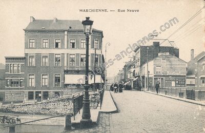 Carte postale ancienne Rue Neuve — Marchiennes (Nord)