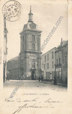 Carte postale ancienne Le Beffroi — Le Quesnoy (Nord)