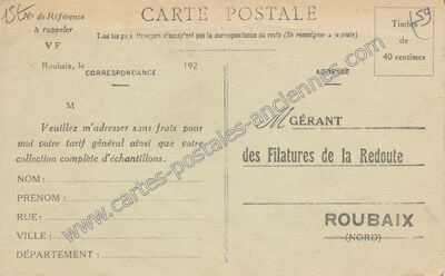 Carte postale ancienne Roubaix — Roubaix (Nord)