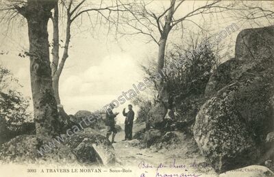 Carte postale ancienne A Travers le Morvan — Non Localisée (Nièvre)