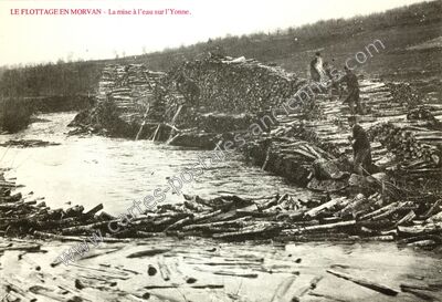 Carte postale ancienne Etang d'Yonne — Arleuf (Nièvre)