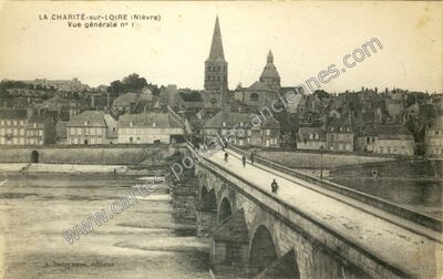 Carte postale ancienne Vue générale n° 1 — La Charité-sur-Loire (Nièvre)
