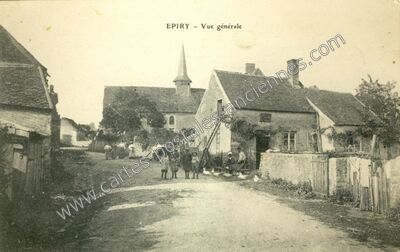Carte postale ancienne Vue générale — Epiry (Nièvre)