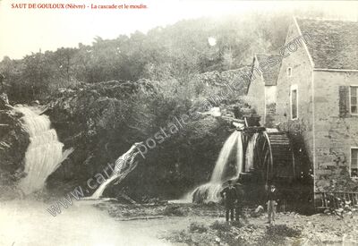 Carte postale ancienne Saut de Gouloux — Gouloux (Nièvre)