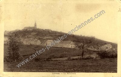 Carte postale ancienne La Maladrerie — Lormes (Nièvre)