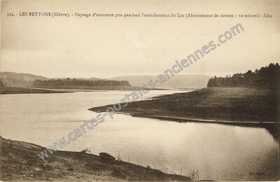 Carte postale ancienne Lac des Settons — Montsauche-les-Settons (Nièvre)