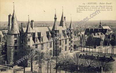 Carte postale ancienne Palais Ducal — Nevers (Nièvre)