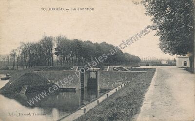 Carte postale ancienne La Jonction — Decize (Nièvre)