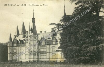 Carte postale ancienne Le Château du Nozet — Pouilly-sur-Loire (Nièvre)