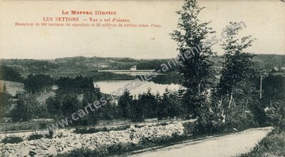 Carte postale ancienne Les Settons — Montsauche-les-Settons (Nièvre)