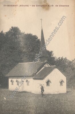 Carte postale ancienne La Chapelle N.-D. de Charme — Saint-Bonnot (Nièvre)