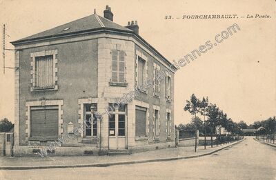 Carte postale ancienne La Poste — Fourchambault (Nièvre)