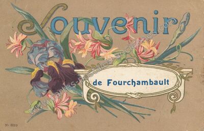 Carte postale ancienne Souvenir — Fourchambault (Nièvre)