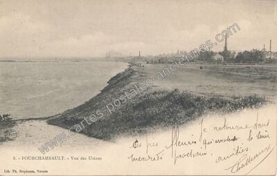Carte postale ancienne Vue des Usines — Fourchambault (Nièvre)