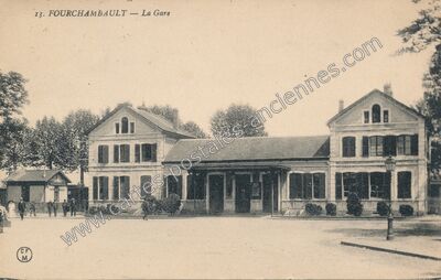 Carte postale ancienne La Gare — Fourchambault (Nièvre)