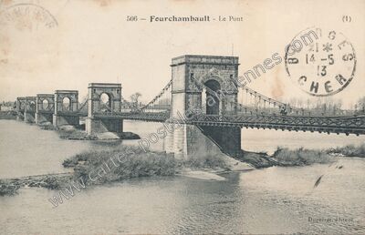 Carte postale ancienne Le Pont — Fourchambault (Nièvre)