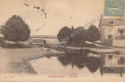 Carte postale ancienne L'Ecluse — Fourchambault (Nièvre)