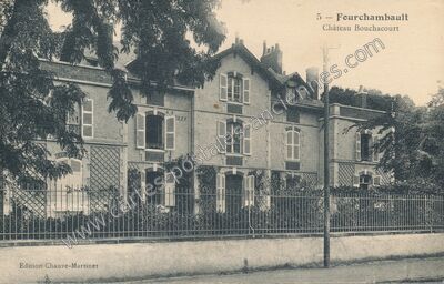 Carte postale ancienne Château Bouchacourt — Fourchambault (Nièvre)